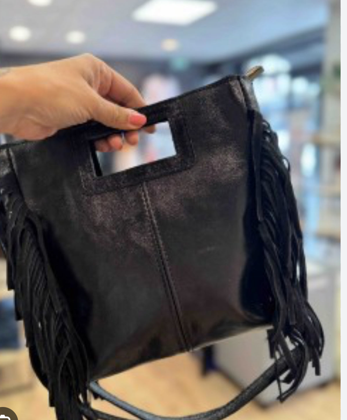 Sac à main en 100 % cuir irisé