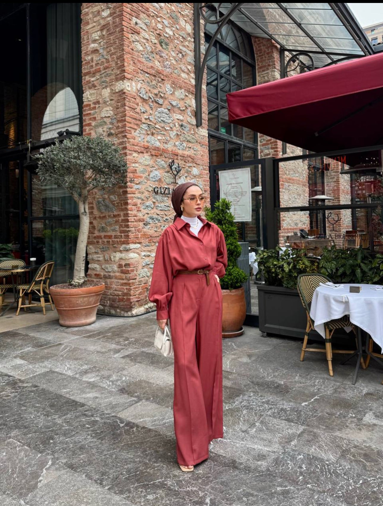 Terracotta Chemise et Pantalon