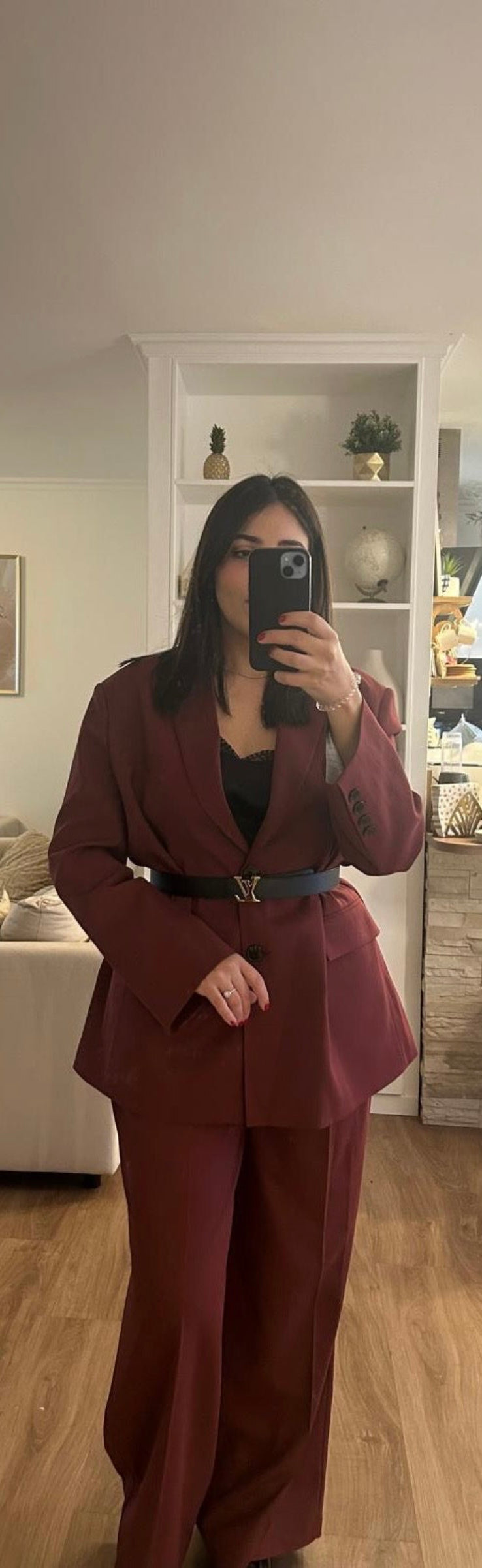 Ensemble Tailleur Bordeaux